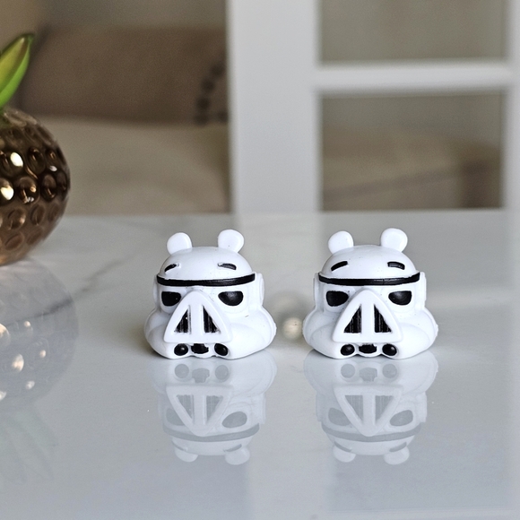 Star Wars Angry Birds Replacement Mini Figures Pig Stormtroopers Lot Of 2, 1" - Picture 1 of 5